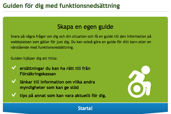 Försäkringskassans guide för dig med funktionshinder